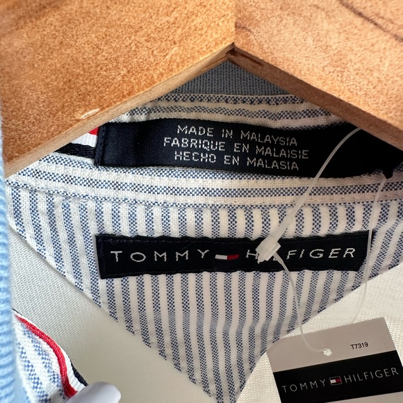 Tommy Hilfiger colorblock striped polo sz: M NWT - Picture 4 of 8